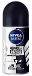 NIVEA MEN Дезодорант роликовый Невидимый для черного и белого 50мл